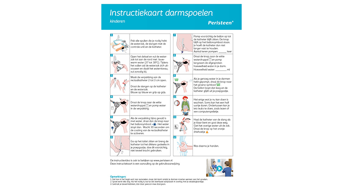 Instructiekaart voor kinderen