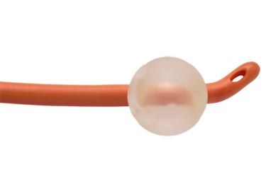 Semi-rigid latex Foley catheter
