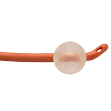 Semi-rigid latex Foley catheter